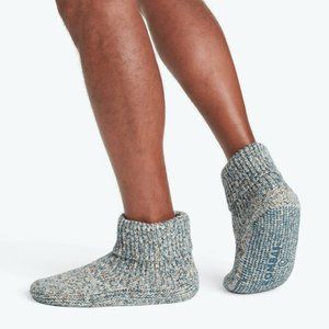Bombas' Men's Gripper Slipper Bootie - Sherpa-Lined (Marine, XL US 13-15)